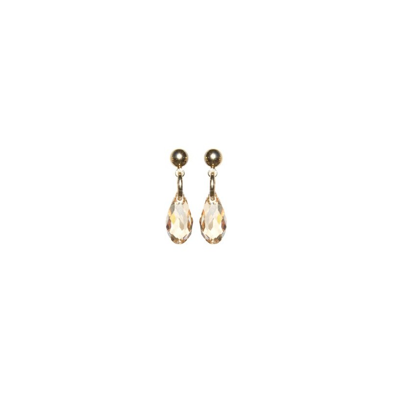 Boucle d'Oreille Goutte Cristalline Doré Boucle d'Oreille Goutte Cristalline Doré
