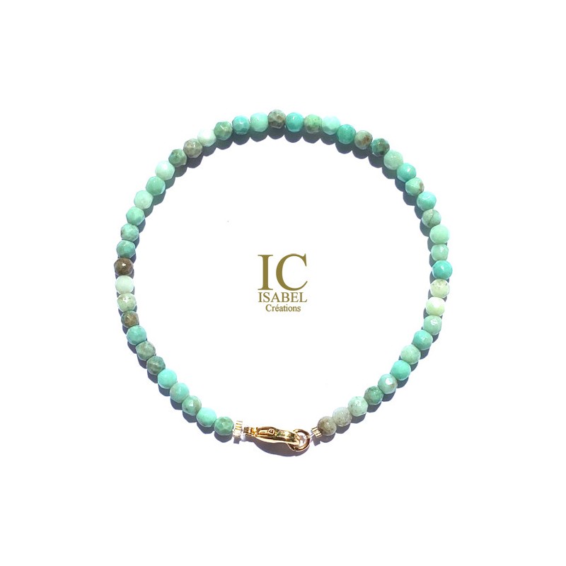 Bracelet Chrysoprase pierres fines