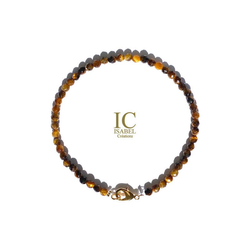 Bracelet Oeil de Tigre pierres fines