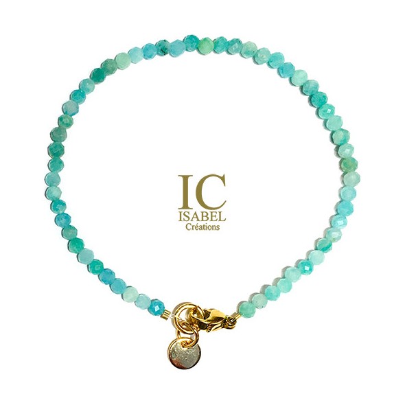 Bracelet Amazonite pierres fines