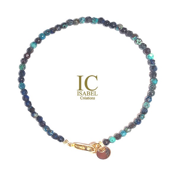 Bracelet Chrysocolle pierres fines