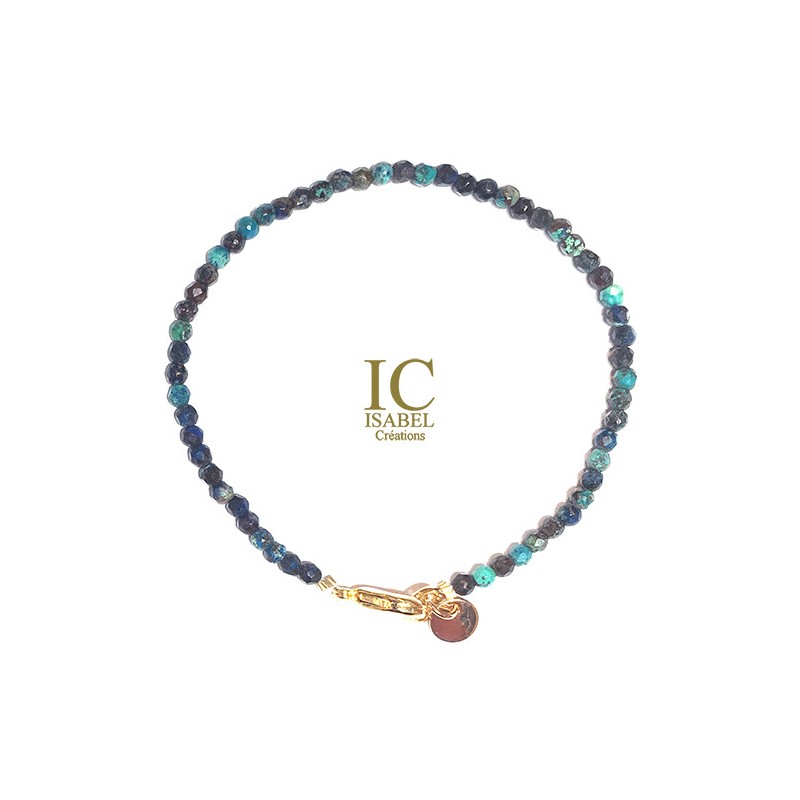 Bracelet Chrysocolle pierres fines