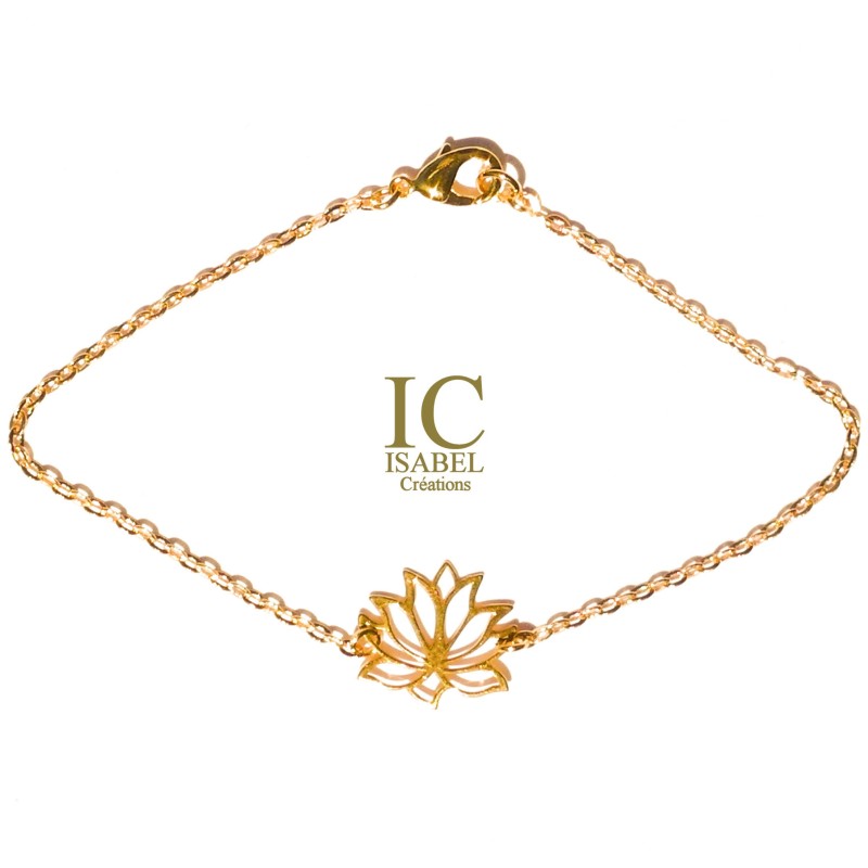 Bracelet Chaîne Fleur de Lotus