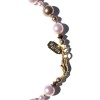 Pink and Bronze Pearl Crystal Necklace