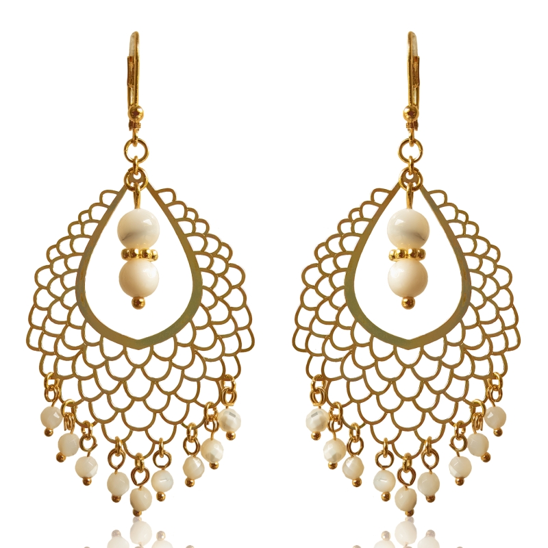 copy of White Pearl Crystal NecklaceThe First