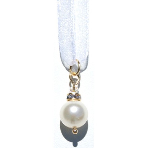 Crystal Cream Pearl Pendant