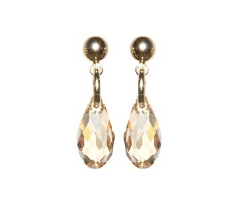Golden crystal jewellery