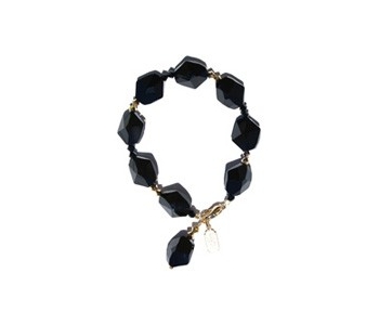 Black crystal jewellery
